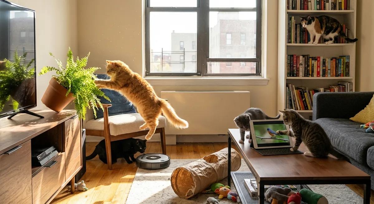 The Secret Social Lives of Indoor Cats (And How to Stop Boredom Meltdowns)