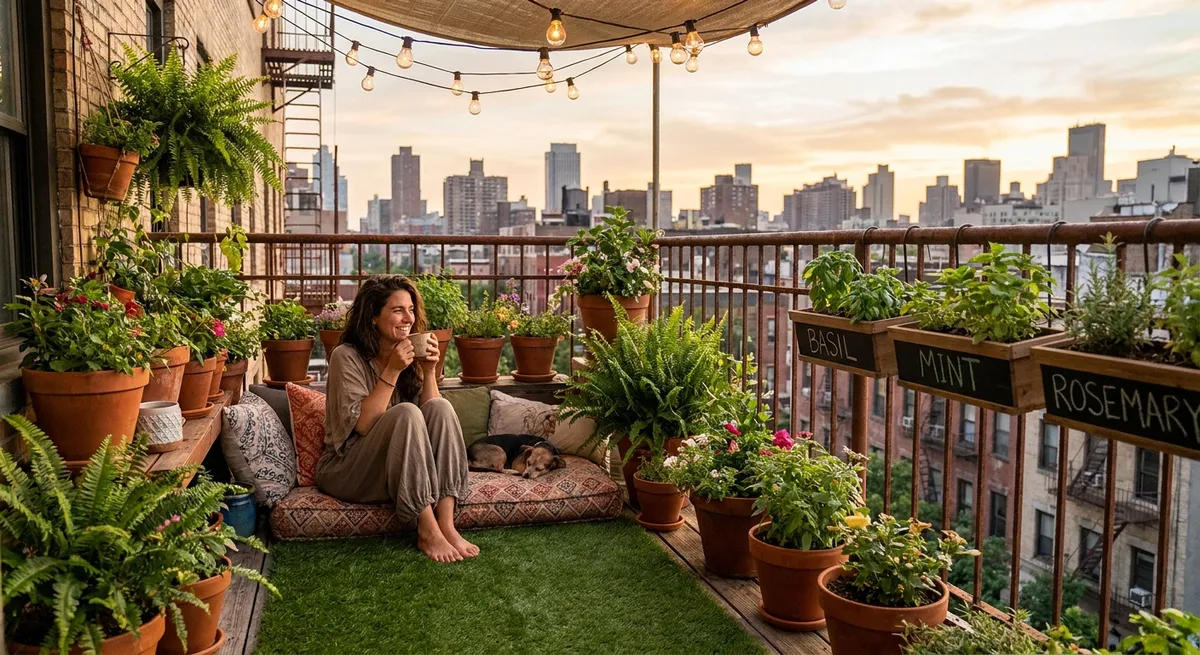 I Turned My Tiny Balcony Into a “Micro Backyard” — Here’s Exactly How